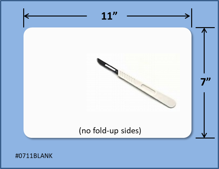 LABboards Single-use Disposable Laboratory Cutting Boards BLANK/NO PRINT - 100-Count Pack
