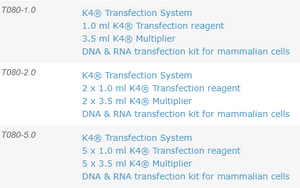 K4® Transfection System - DNA & RNA Transfection - T080