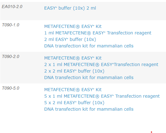 METAFECTENE® EASY+ - DNA Transfection Reagent - T090