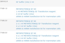 Load image into Gallery viewer, METAFECTENE® SI+ - siRNA &amp; miRNA Transfection Reagent - T100