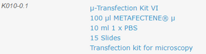 µ-Transfection Kit VI - Microfection Kit - K010-0.1