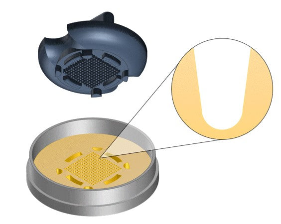 Stampwell U-Shape - For the Creation of an Array of U-Shaped Microwells In Hydrogels to Easily Grow Spheroids - GRE-MOU-U